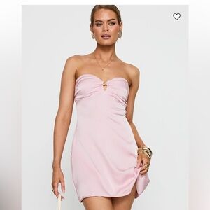 Princess Polly Light Pink Strapless Dress